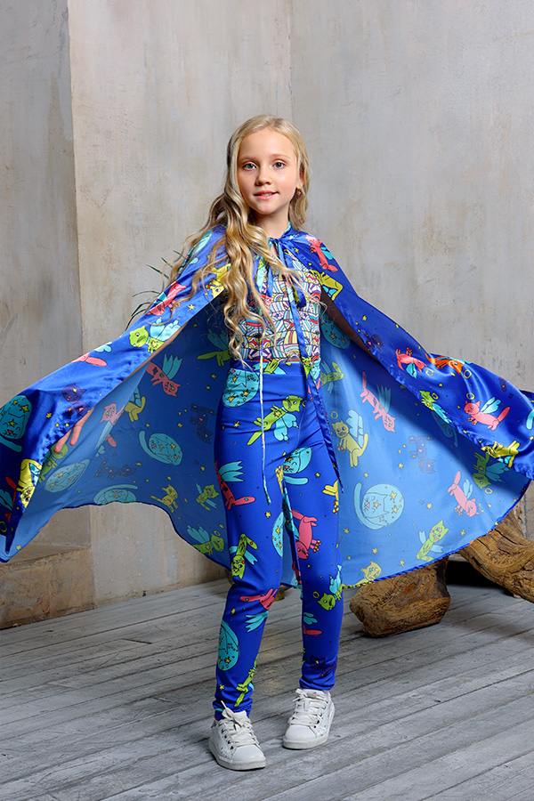 Леггинсы "Космические кошки" (3 цвета)