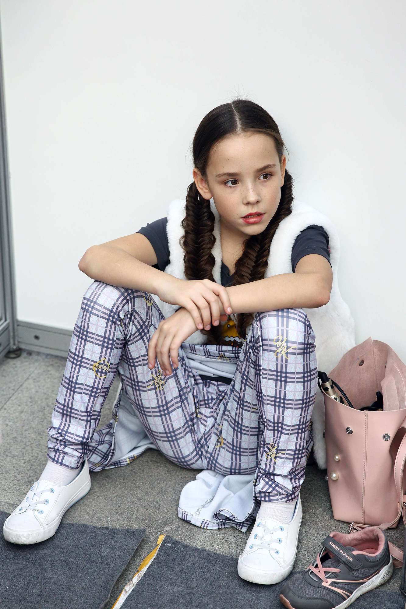 Леггинсы "Клетка мелкая" (2 цвета)