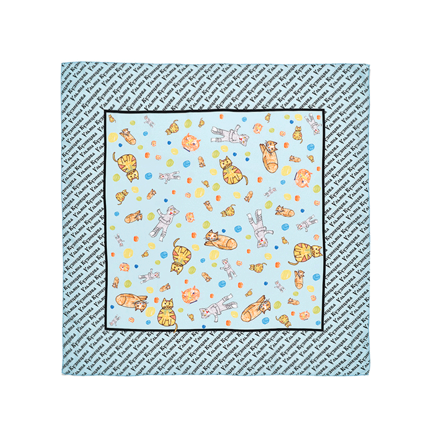 Платок "Кошки" (6 цветов)