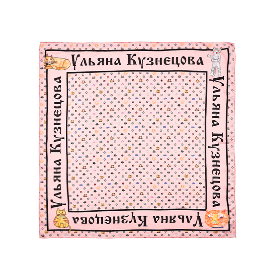 Платок "Кошки" (6 цветов)