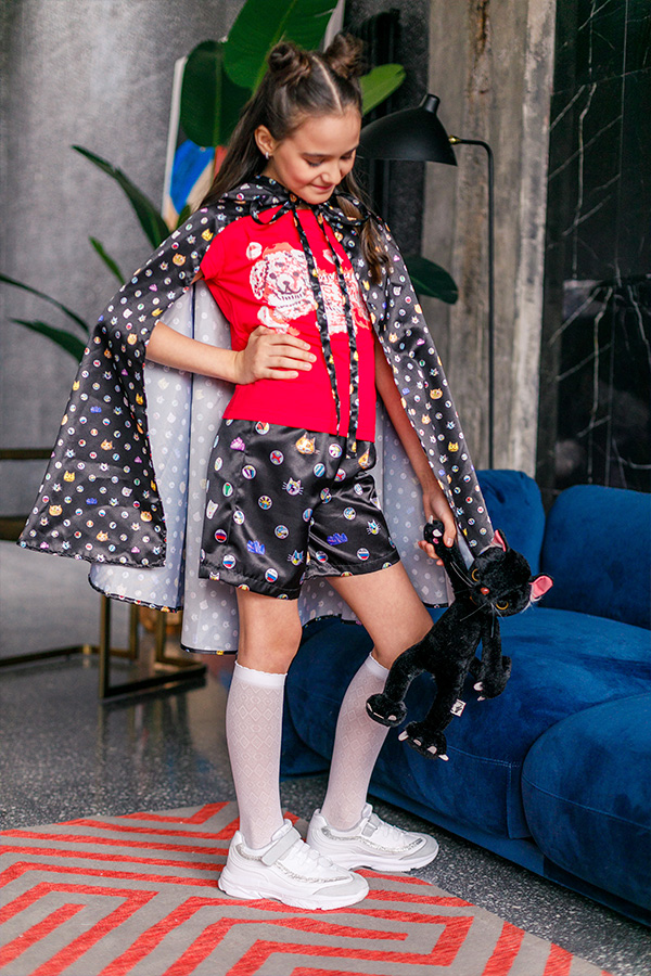 Шорты "Кошки" крупный горох (2 цвета)