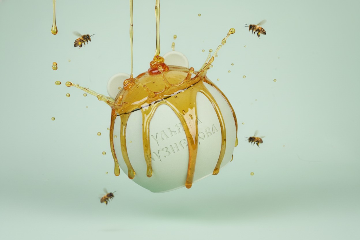 Волшебный воск "Мишка" чайная роза