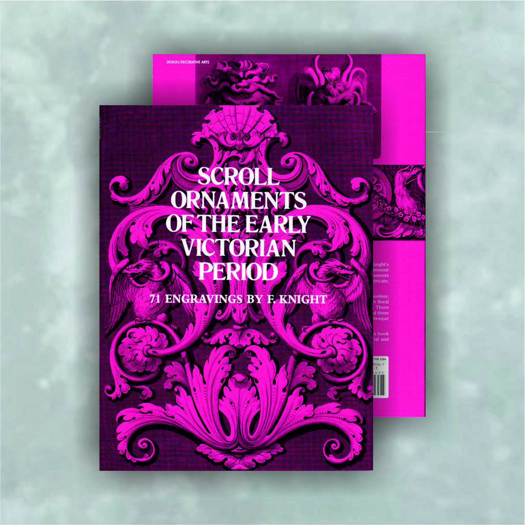 Книга "Scroll Ornaments of the Early Victorian Period". Knight F.