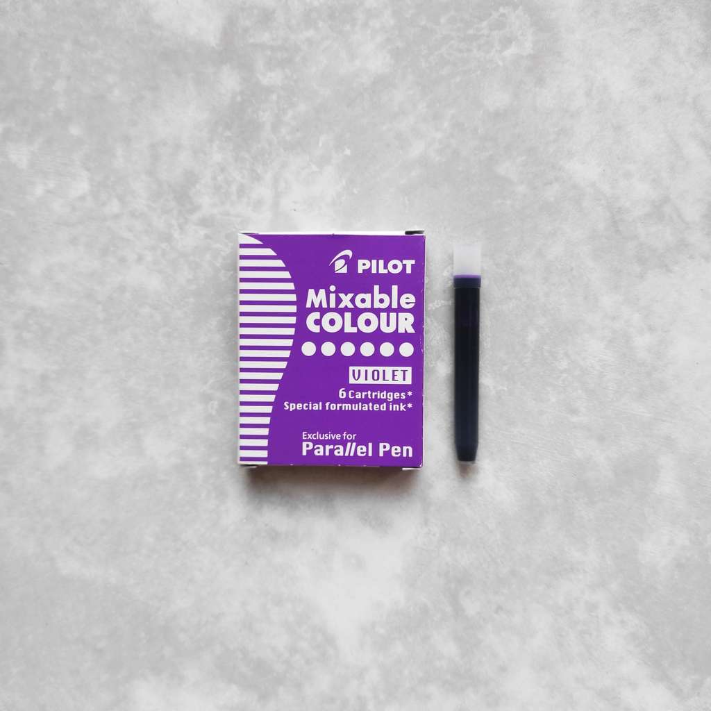набор картриджей для ручки pilot parallel pen фиолетовый 6шт