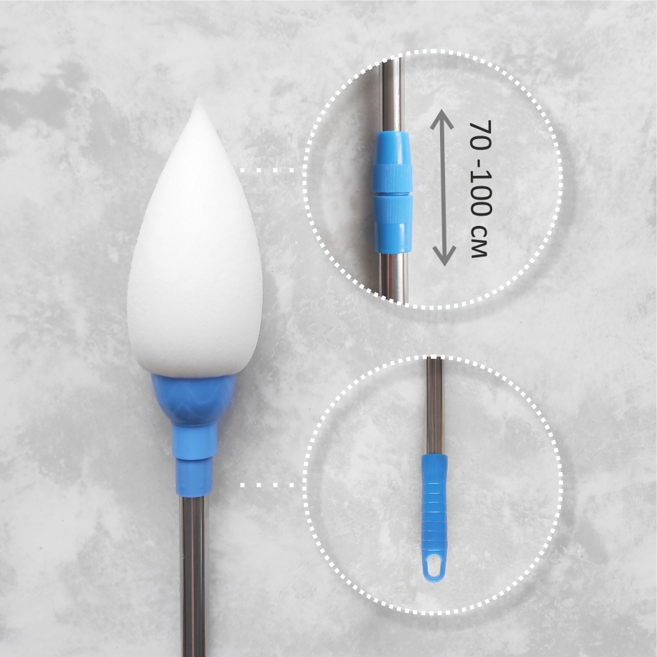 Кисть поролоновая для доски. Телескопическая ручка