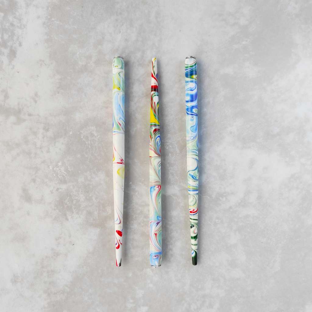 прямой держатель "белый мрамор" / дерево+металл