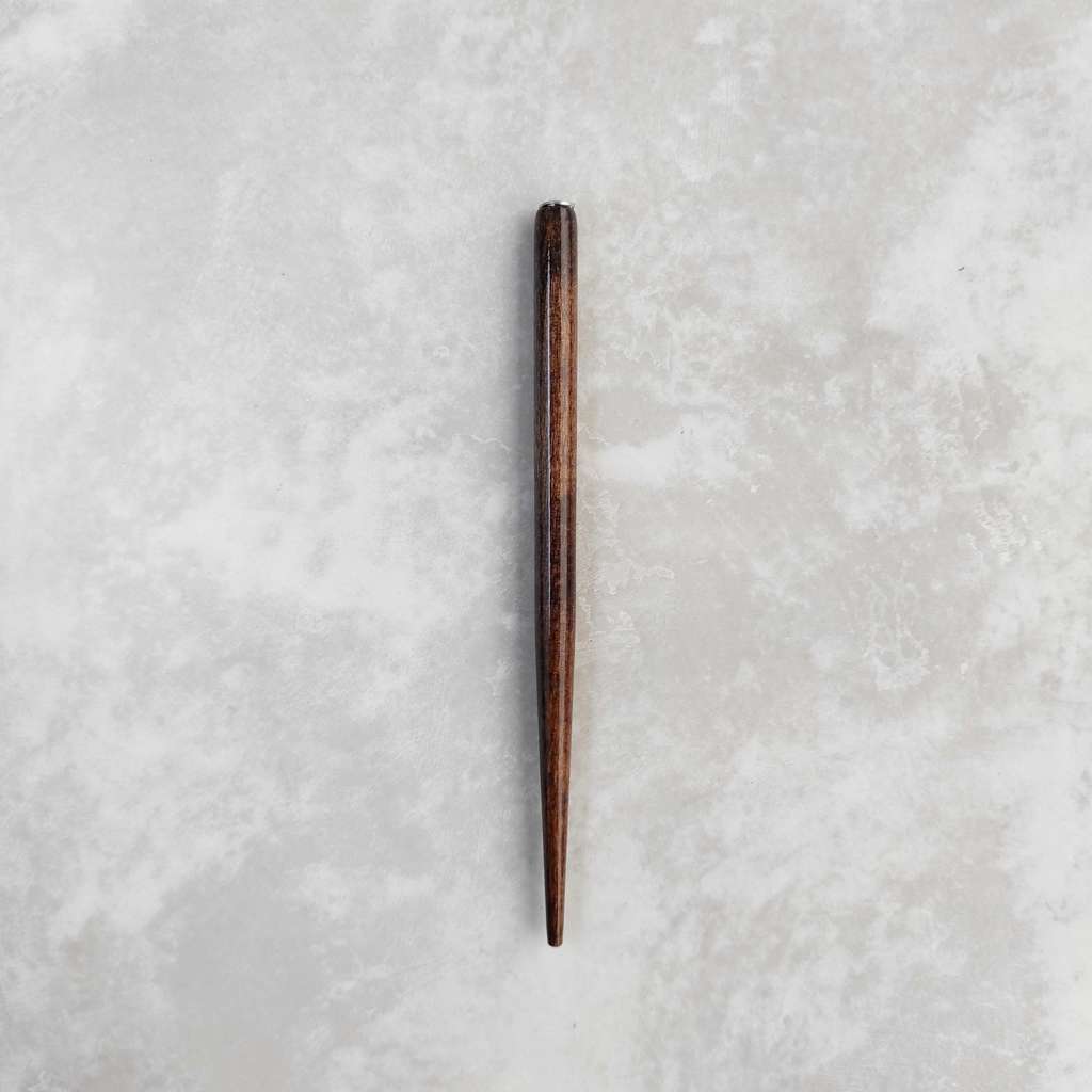 прямой держатель "темное дерево" / дерево+металл