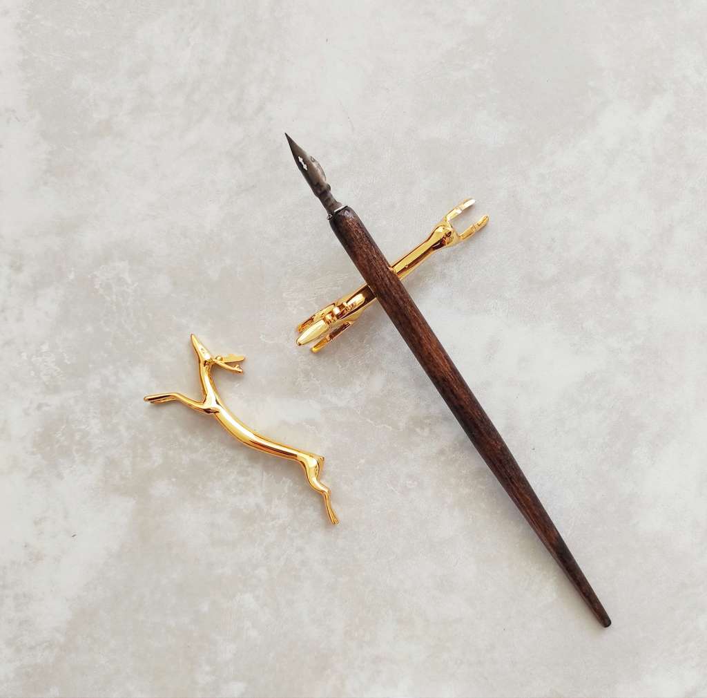 Подставка для держателя "Золотой олень"