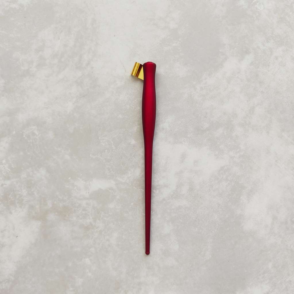 косой держатель красный / матовый  пластик