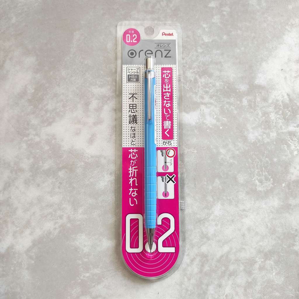 автоматический профессиональный карандаш ORENZ 0.2 мм / блистер / Голубой корпус