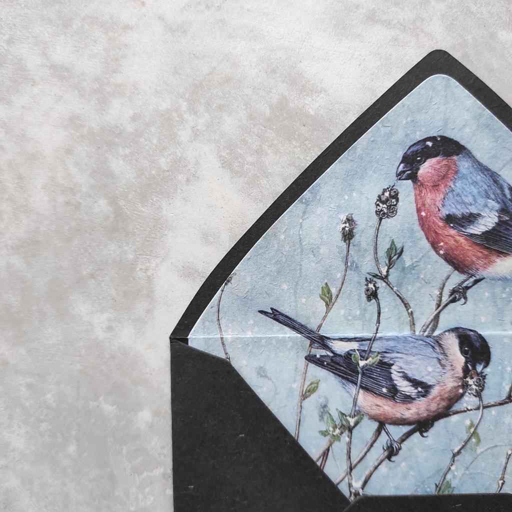 Конверт "Снегири"