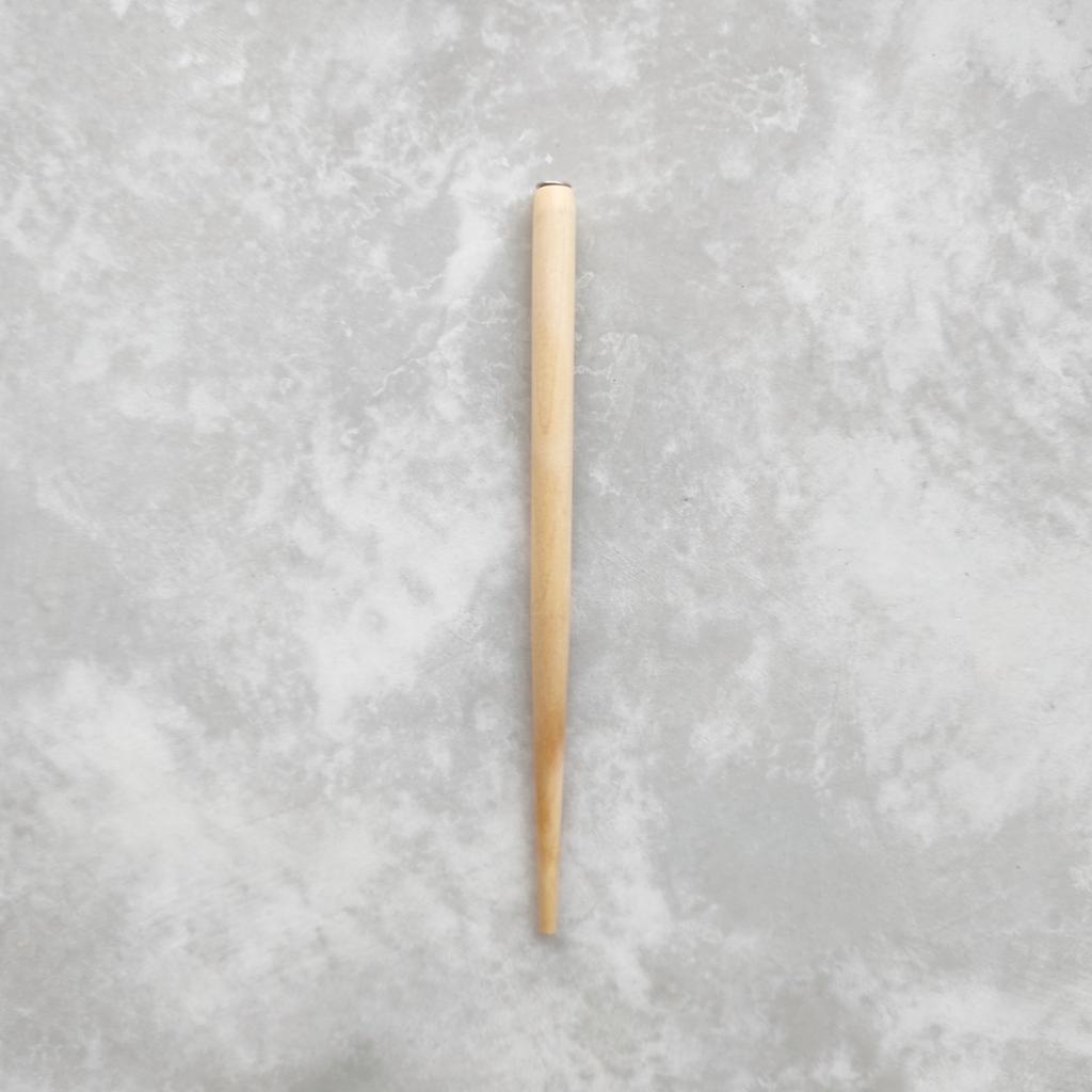 прямой держатель "натуральный" без лака / дерево+металл