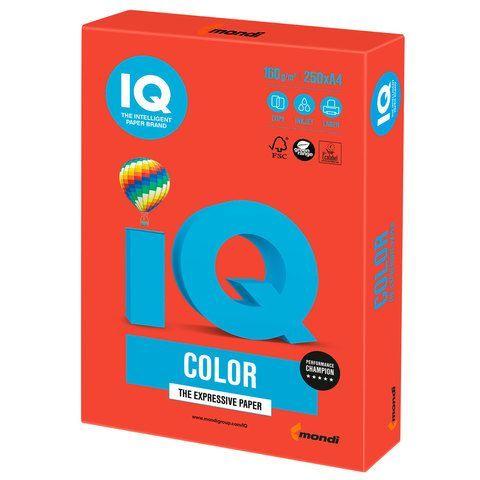 Бумага цветная IQ color / кораллово-красный / A4