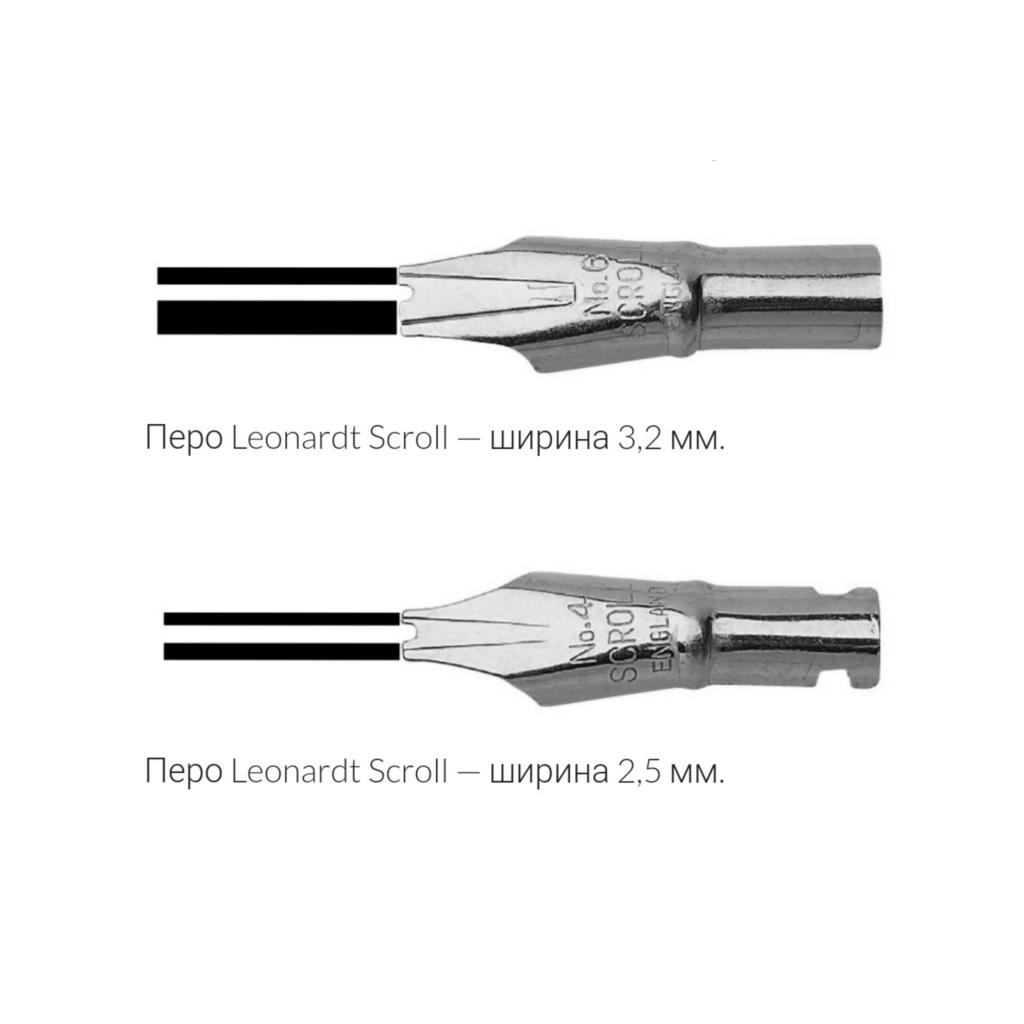 Перо двойное Leonardt Scroll Nib