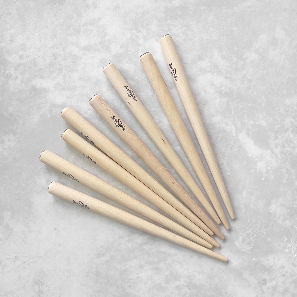 прямой держатель "все буквы" / без лака дерево+металл