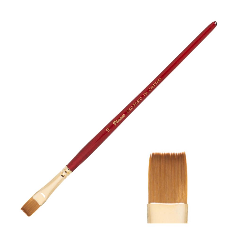 Кисть ORO ROSSO Синтетика плоская № 10 / Pinax