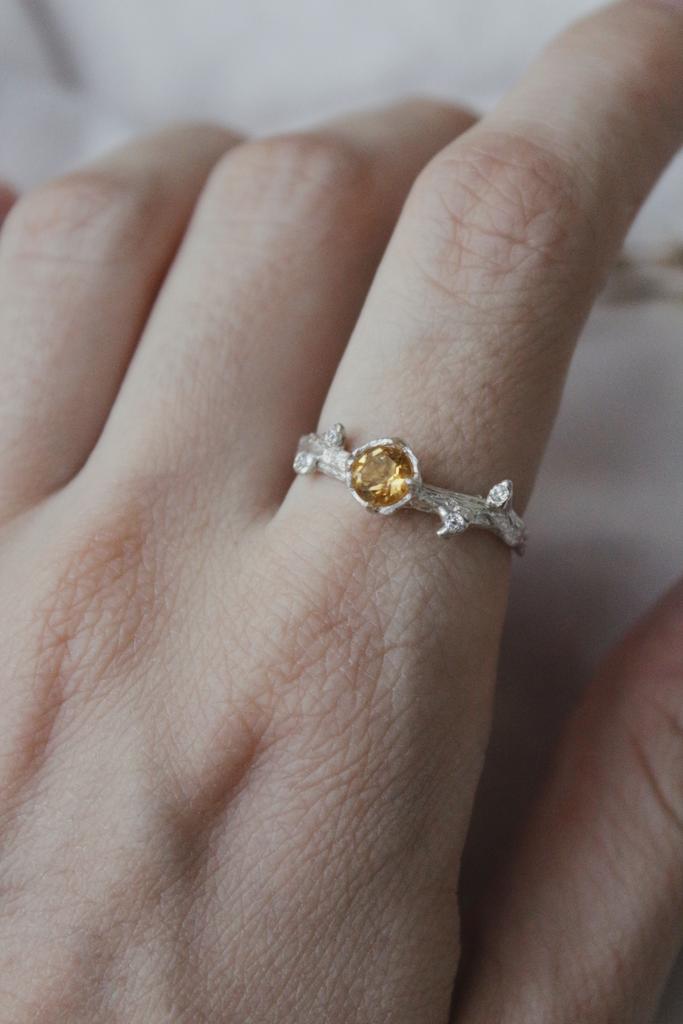 Кольцо Тонкая Веточка