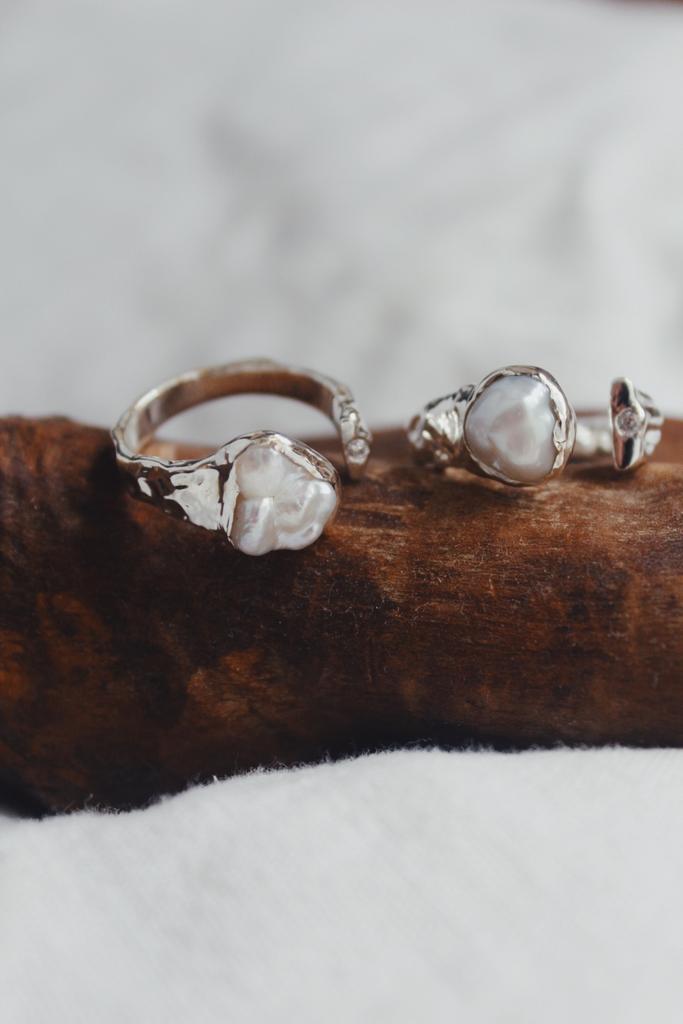 Адаптируемые кольца с жемчугом
