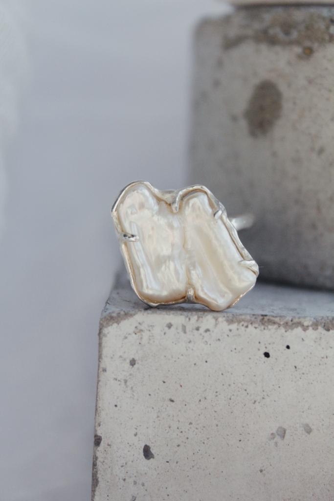 Кольцо с жемчугом #6