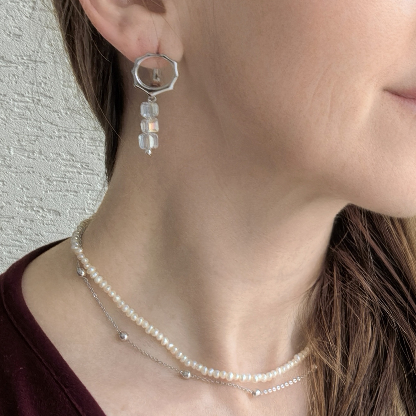 Серьги Хрустальный лед