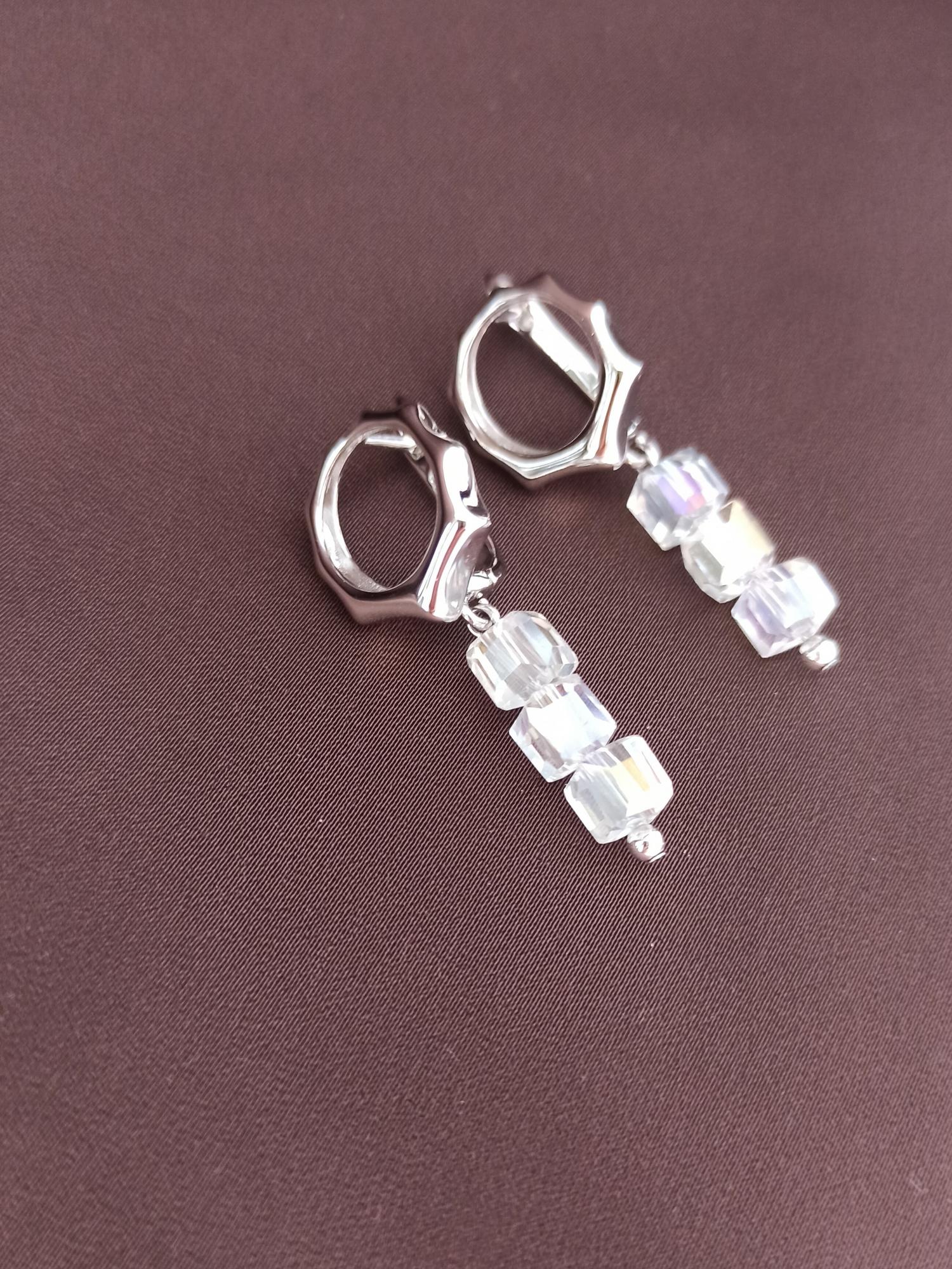 СЕРЬГИ ХРУСТАЛЬНЫЙ ЛЕД