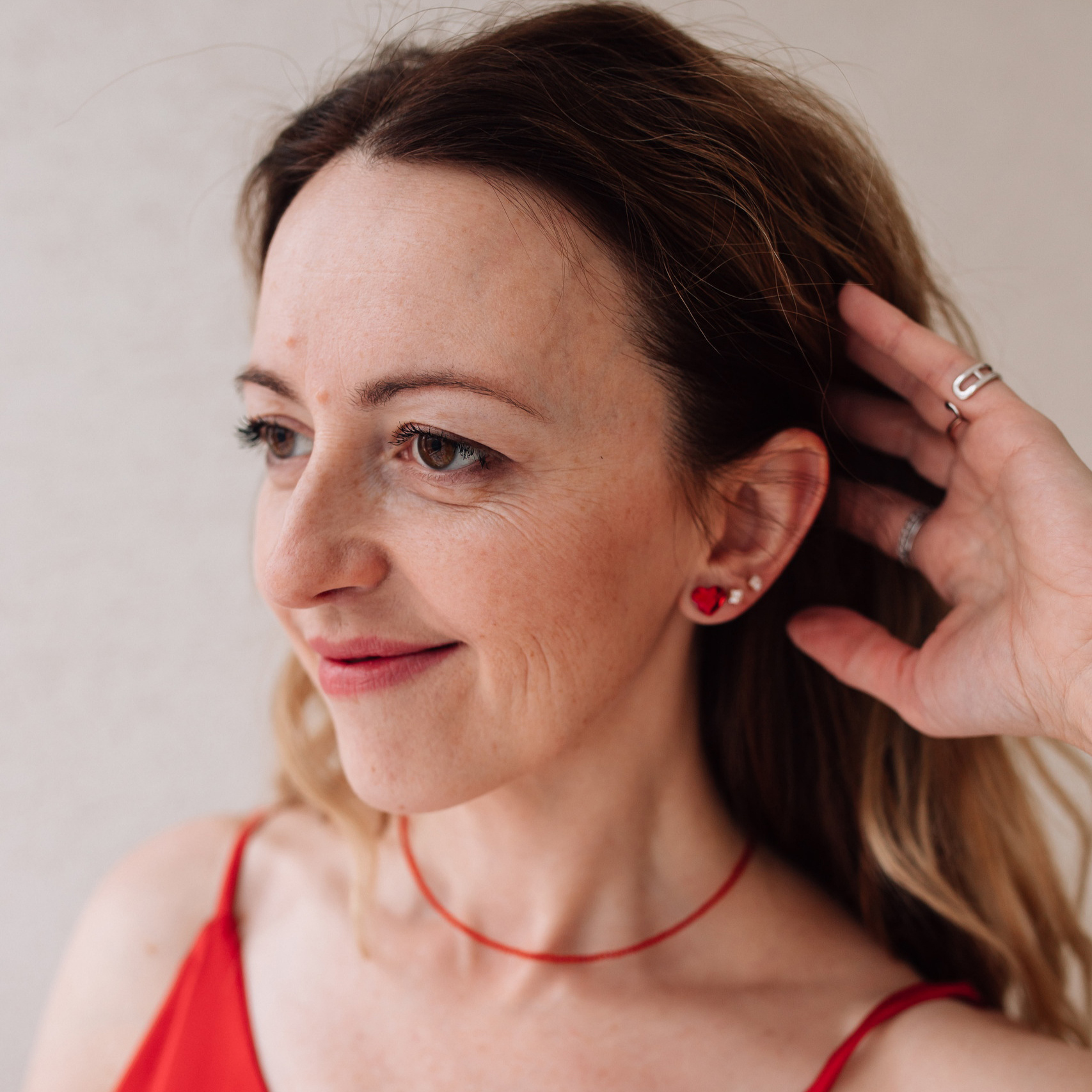 Пусеты Сердце