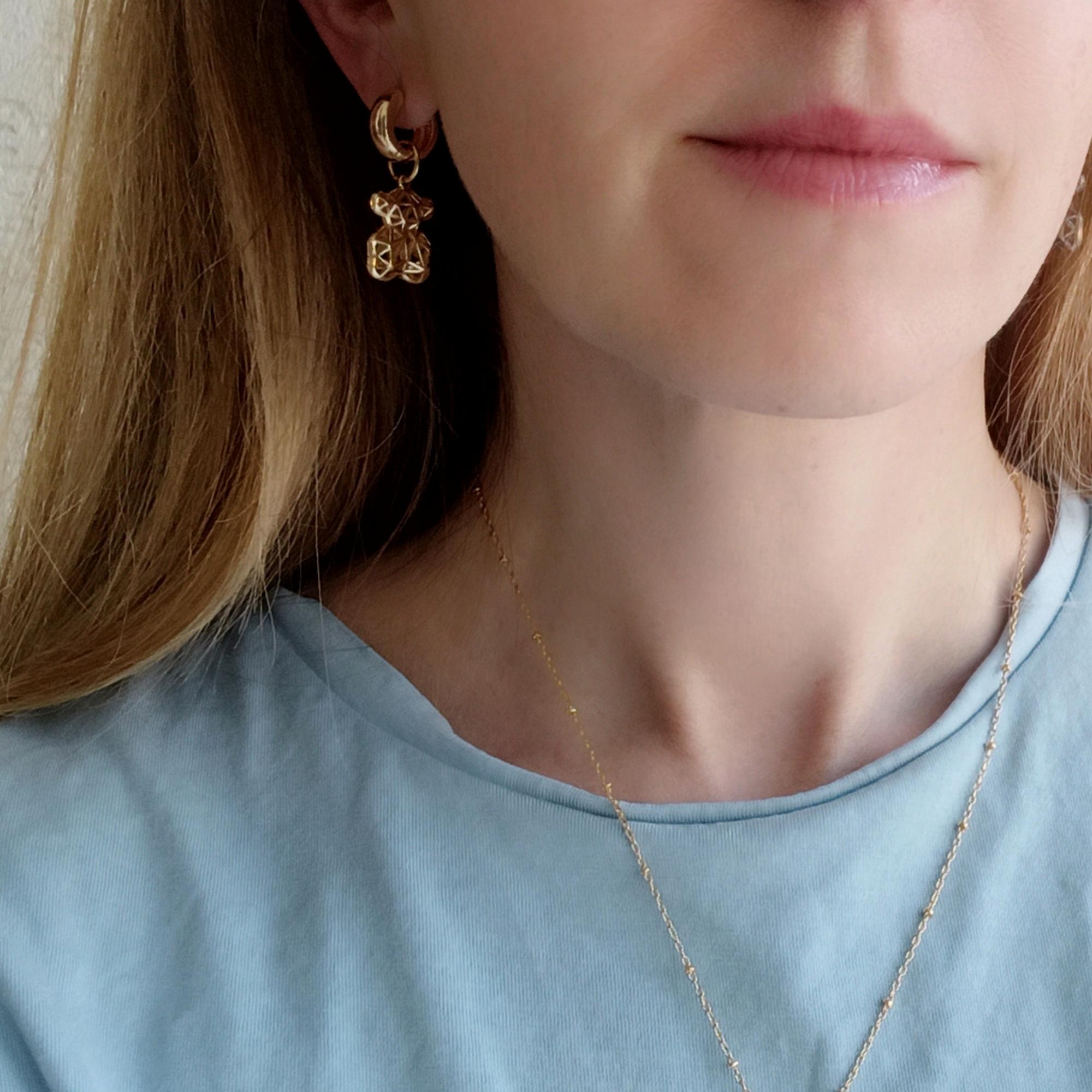 Серьги трансформер Мишки