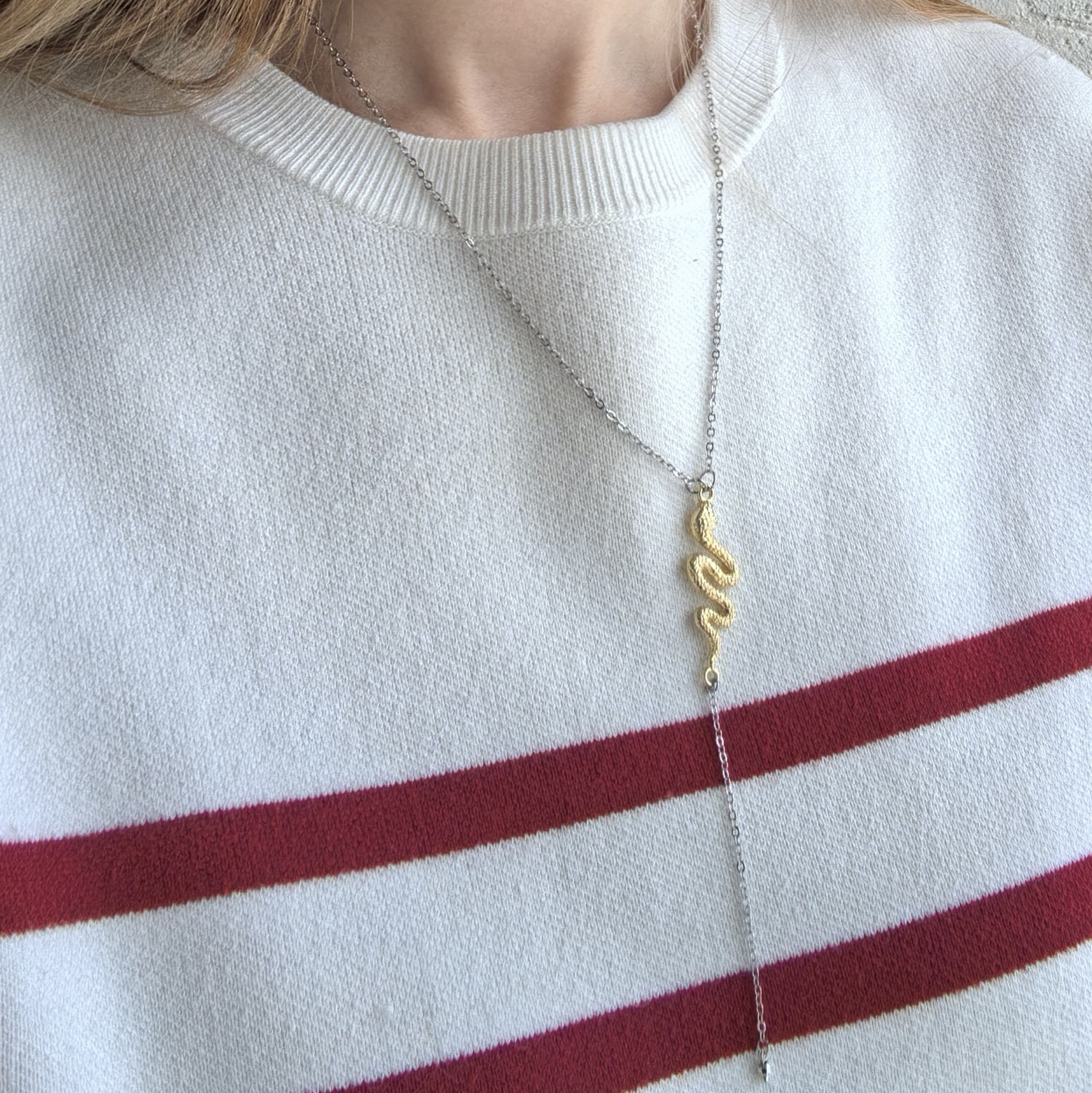 Колье галстук Змея