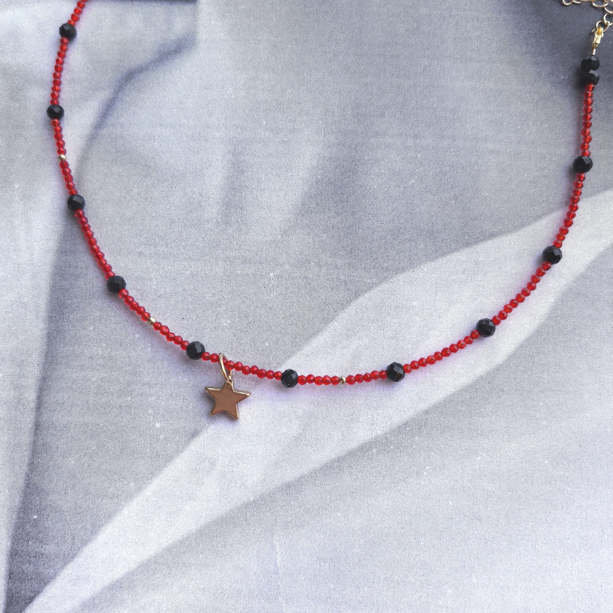 Чокер Звезда шпинель