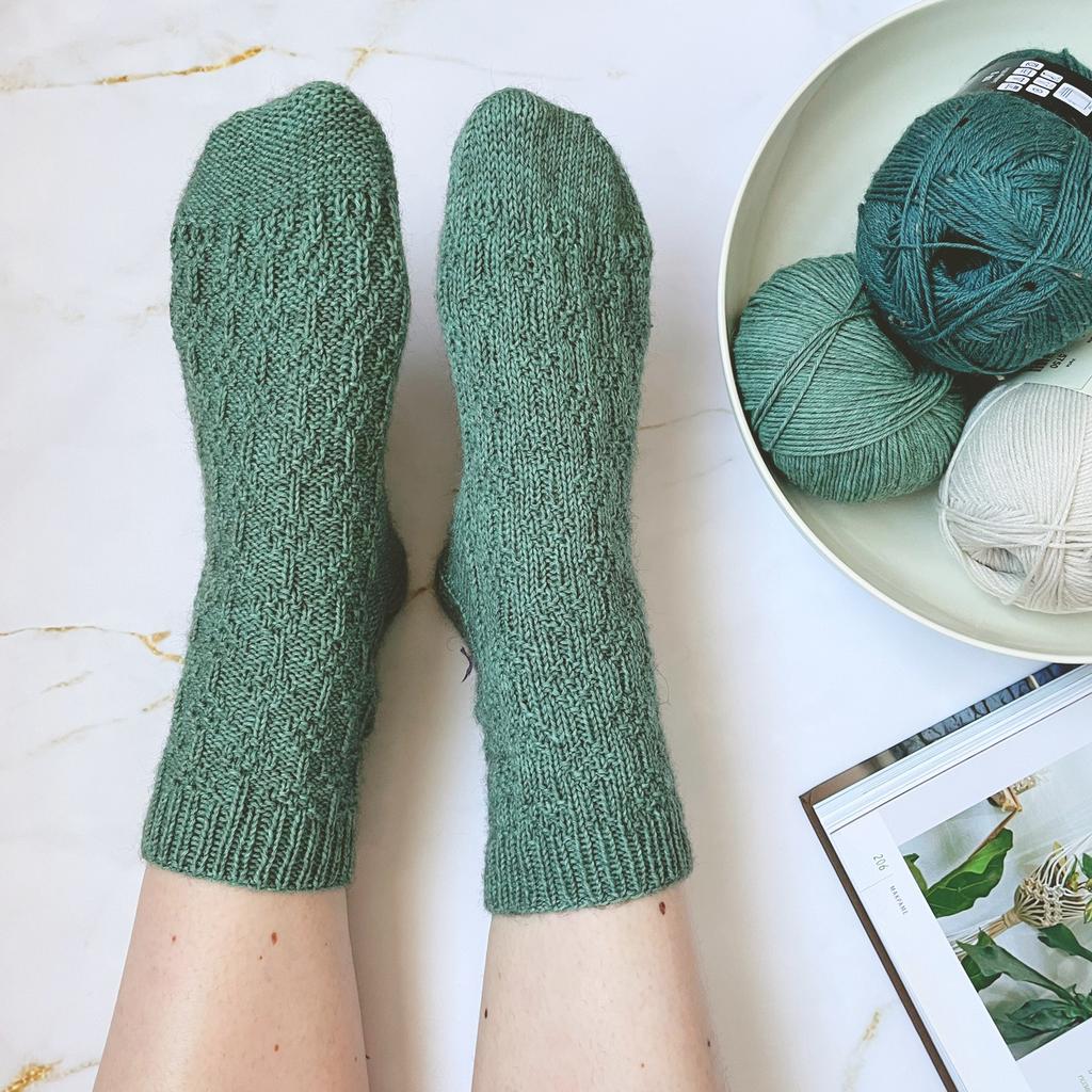 Peppermint Socks - описание вязания