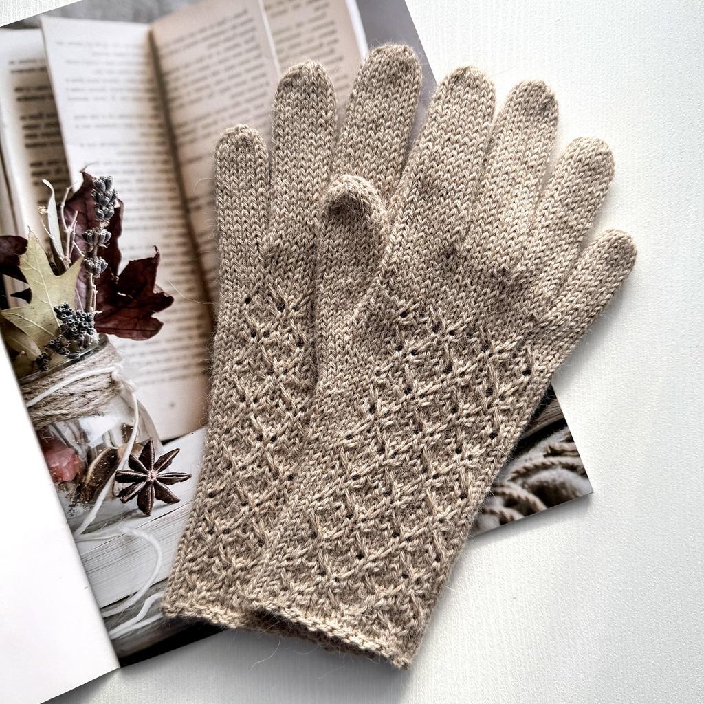 Перчатки "Вереск" - описание вязания