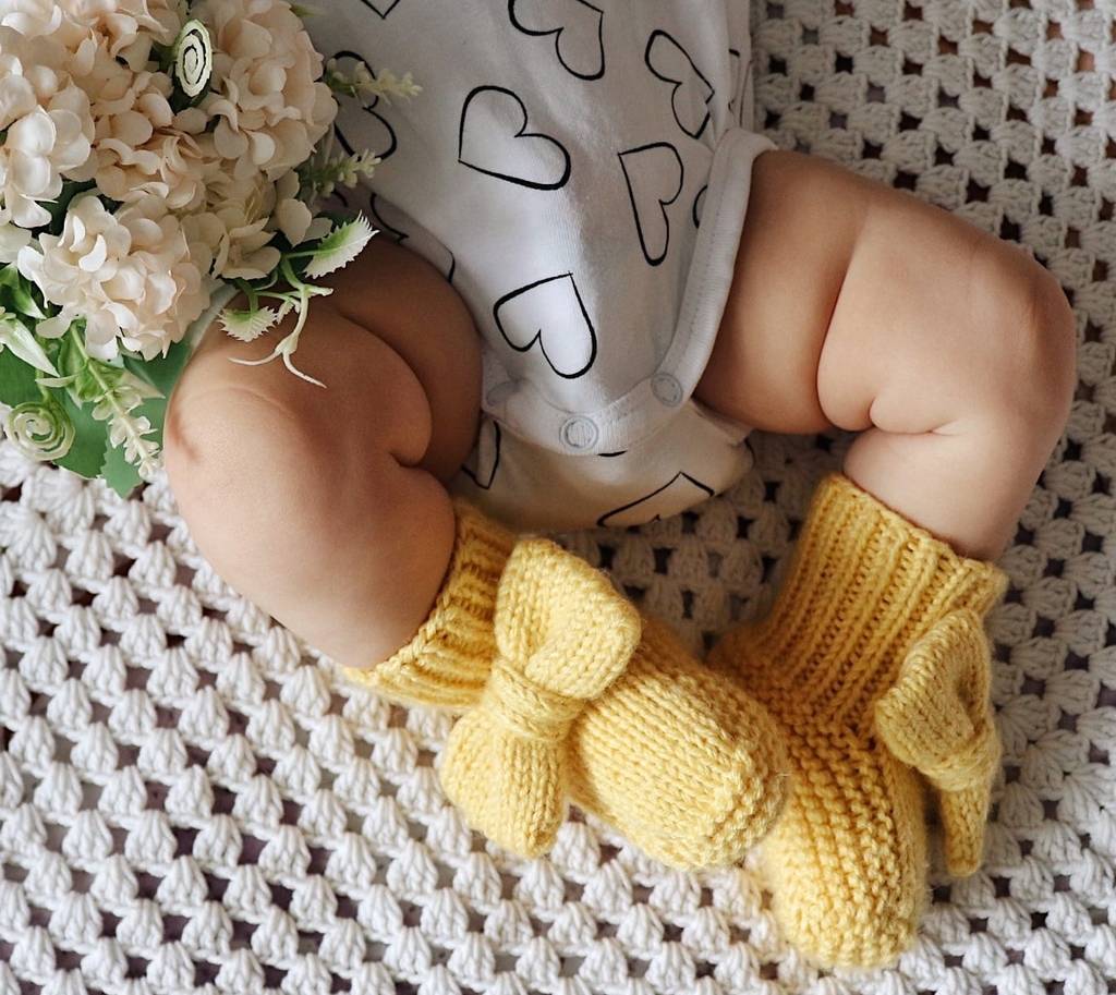 пинетки с бантиком