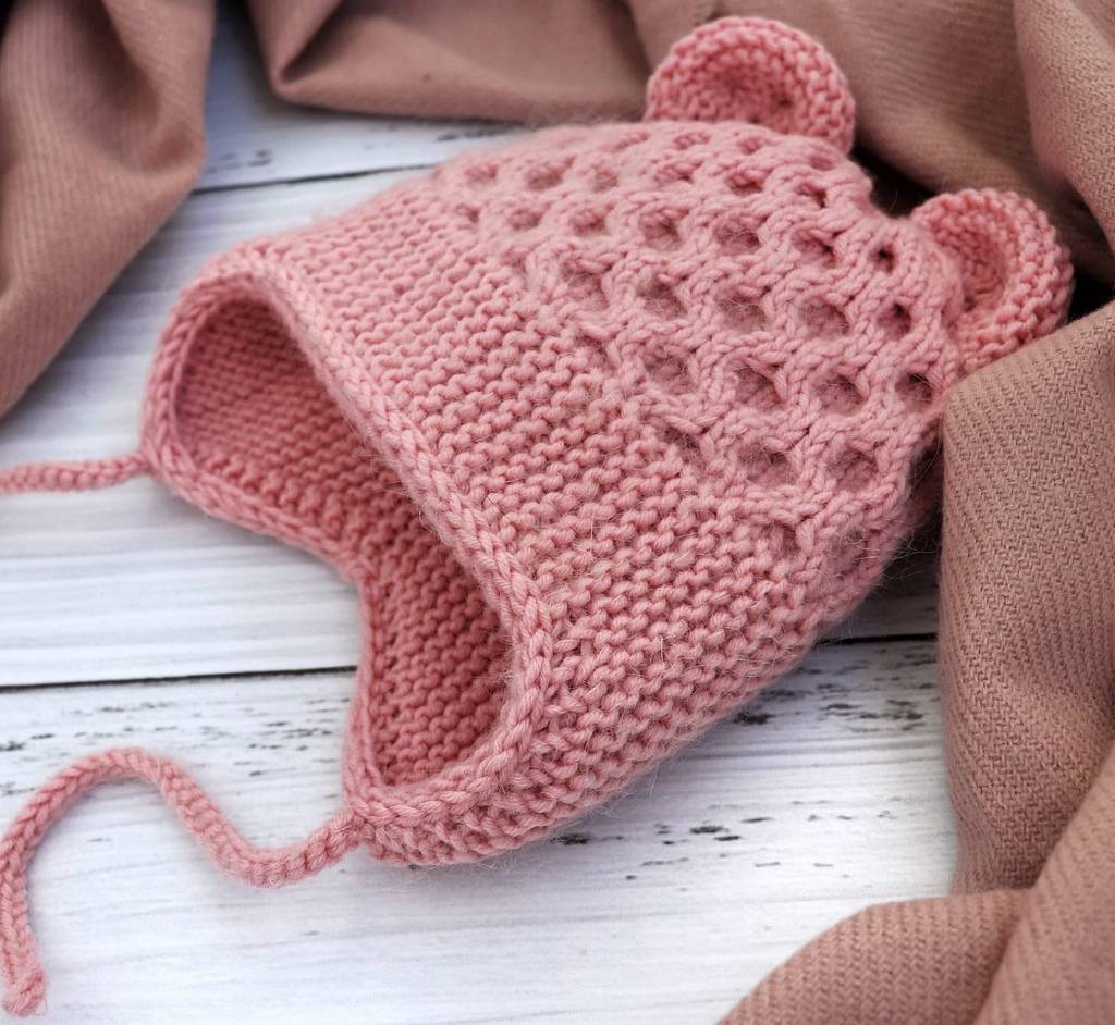 Двухслойная вафельная шапка