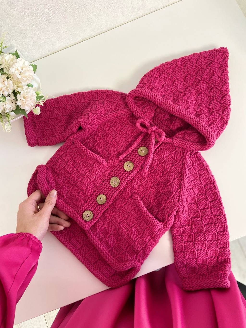 Шахматный кардиган