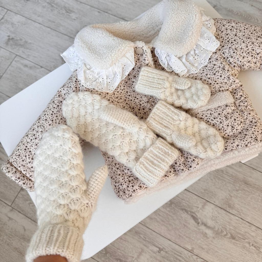 Двухслойные варежки #bloom_mittens