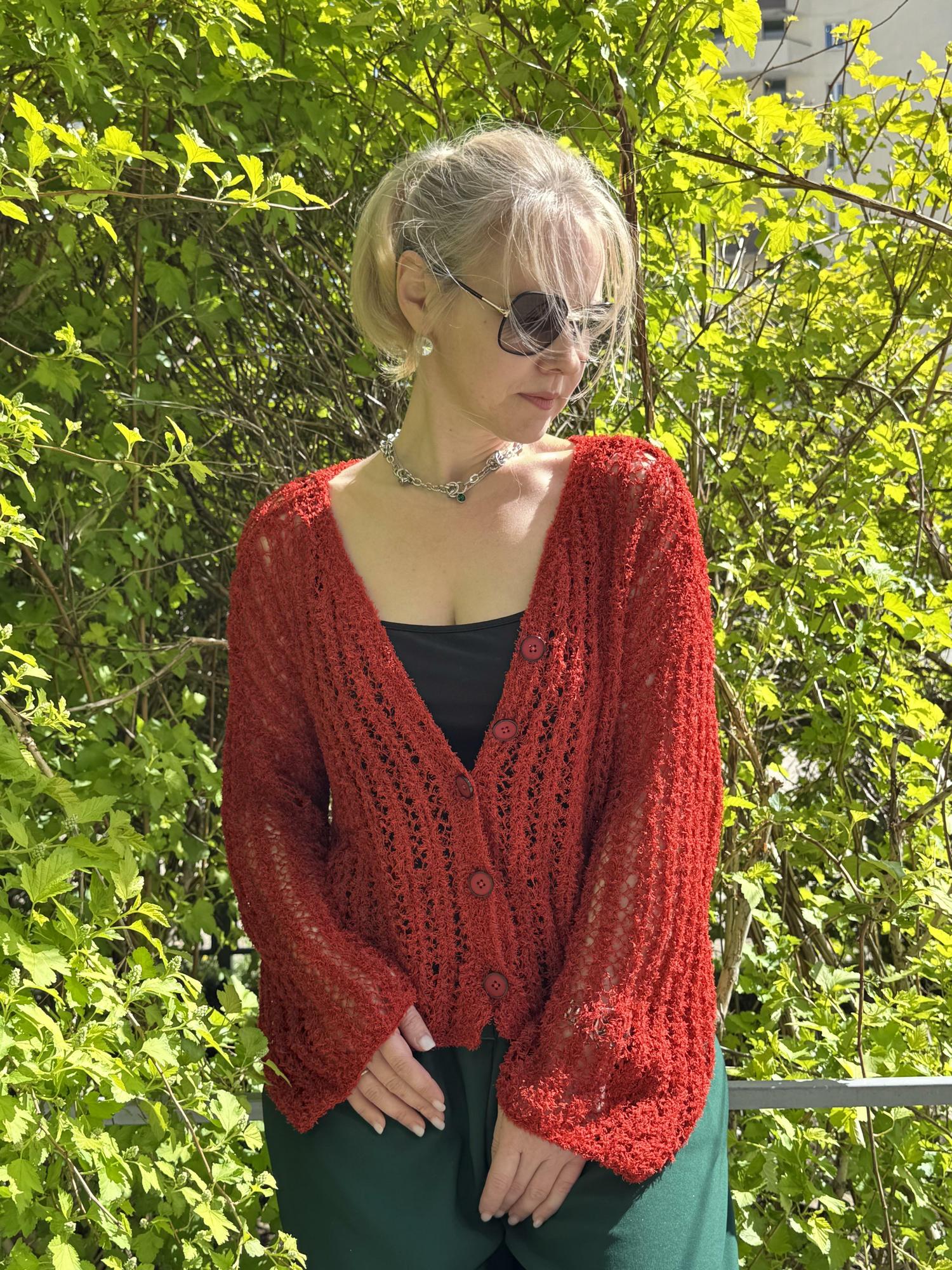 Совместное вязание в телеграмм Кардиган FLUFF