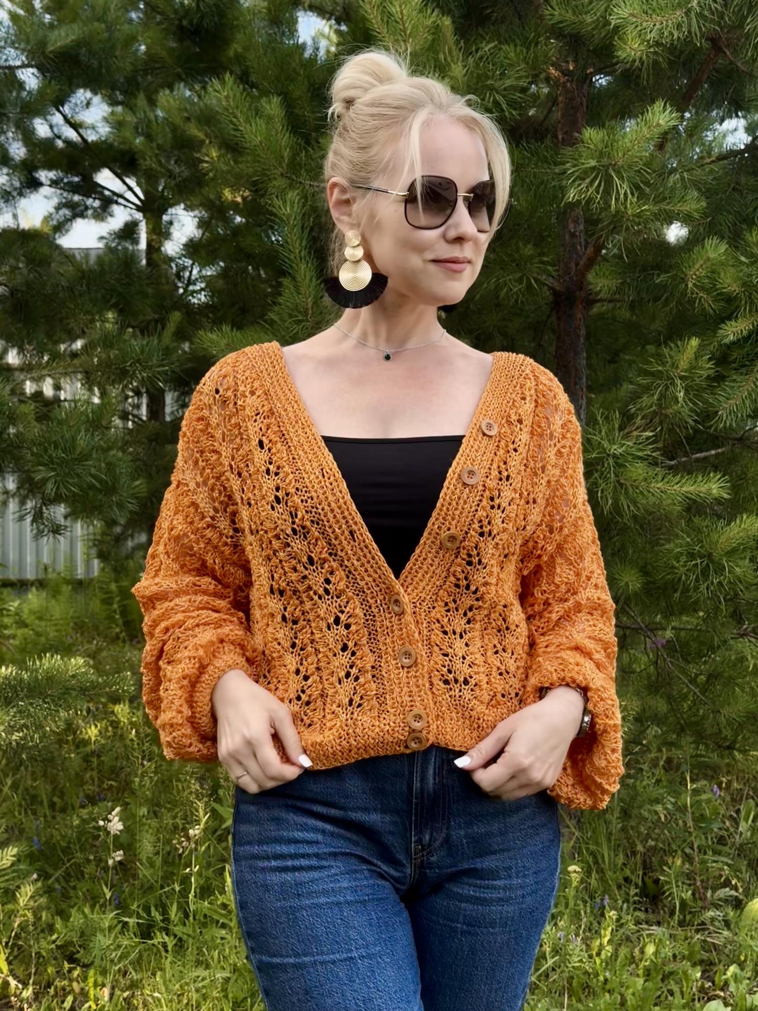 Совместное вязание в телеграмм Кардиган ФОКС