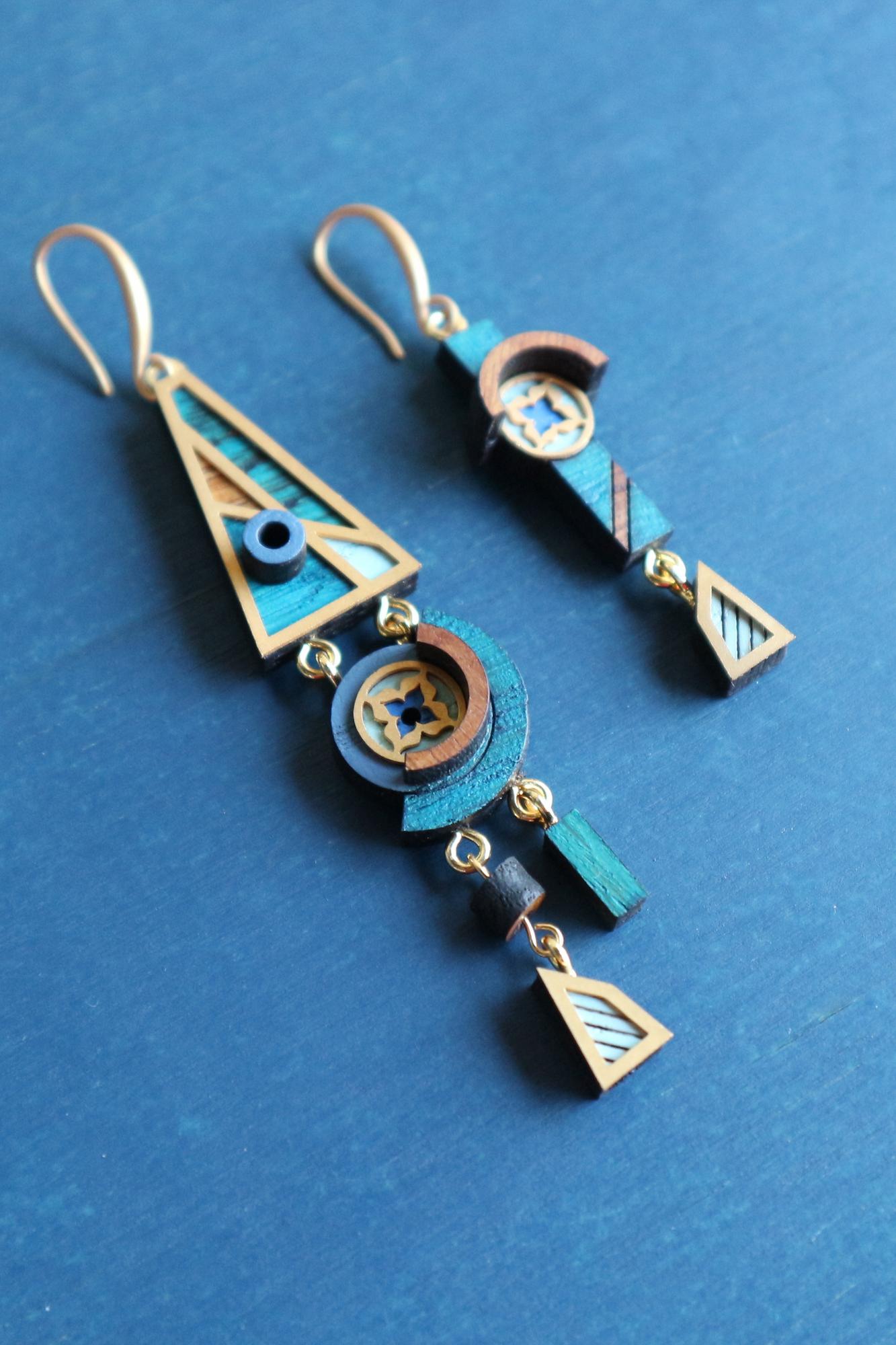 Асимметричные серьги №12