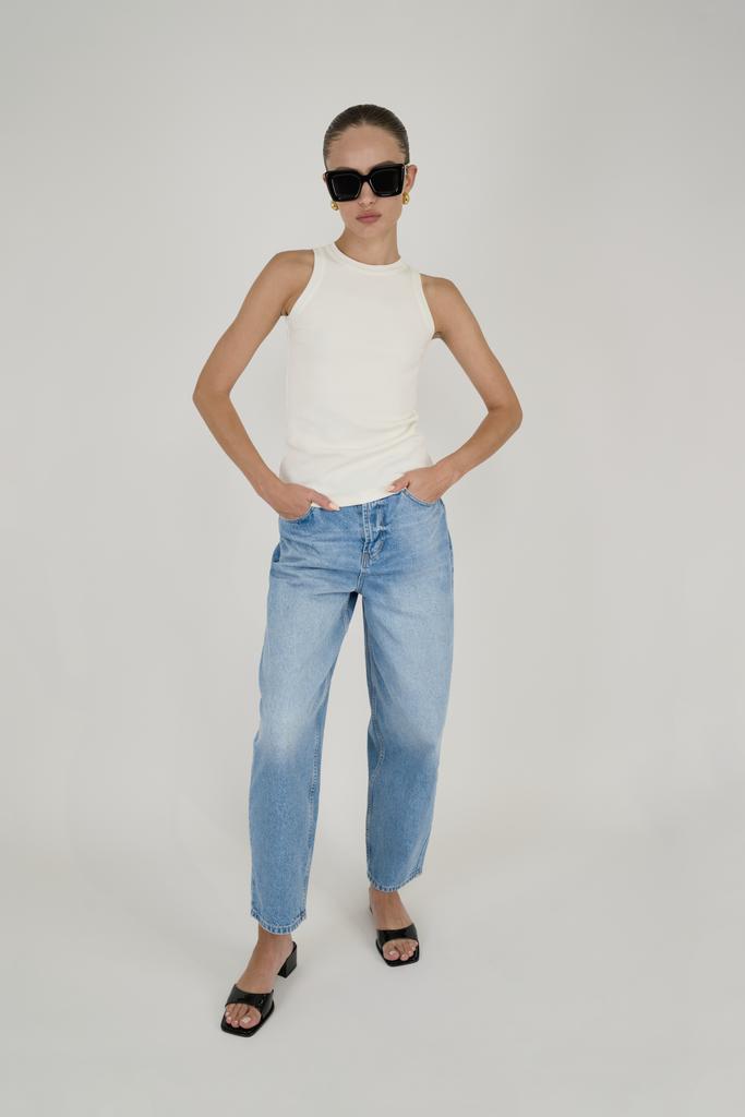 майка в рубчик basic milk