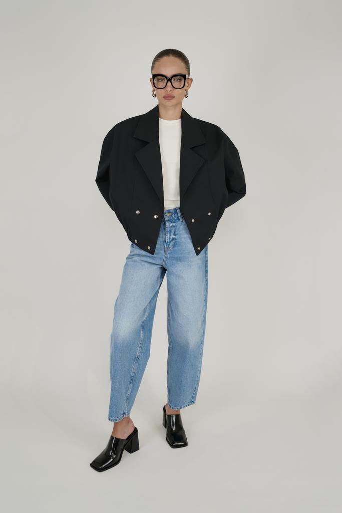 куртка oversize D90 cotton black