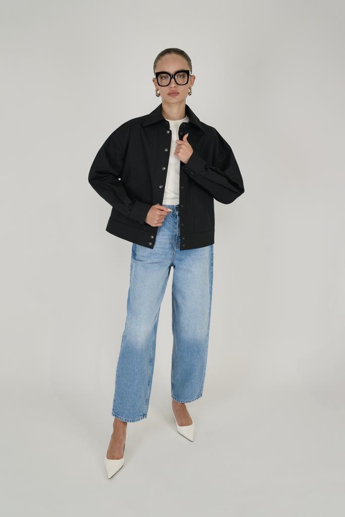 жакет укороченный black