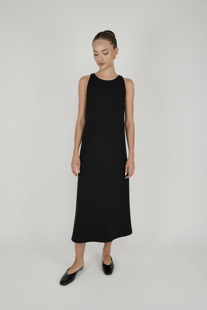 платье basic middle black