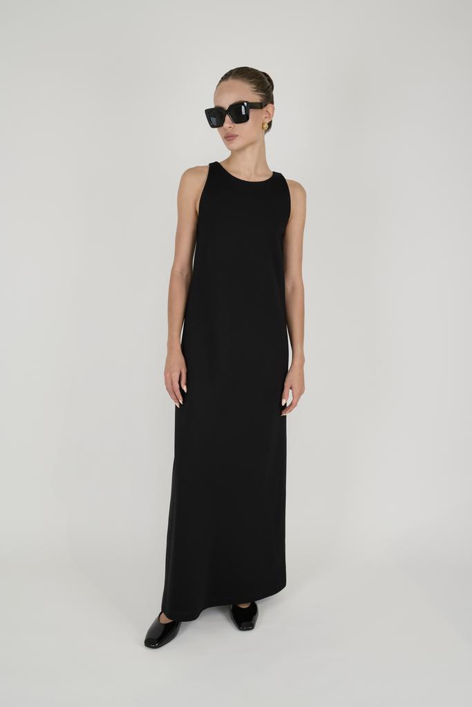 платье basic maxi black