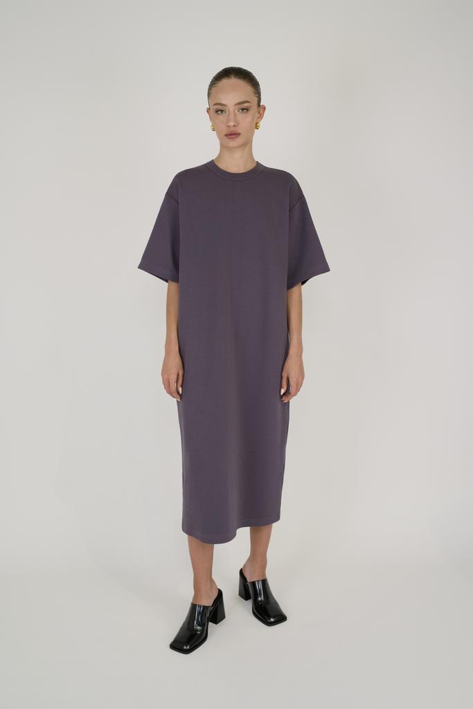 платье basic cotton middle fume