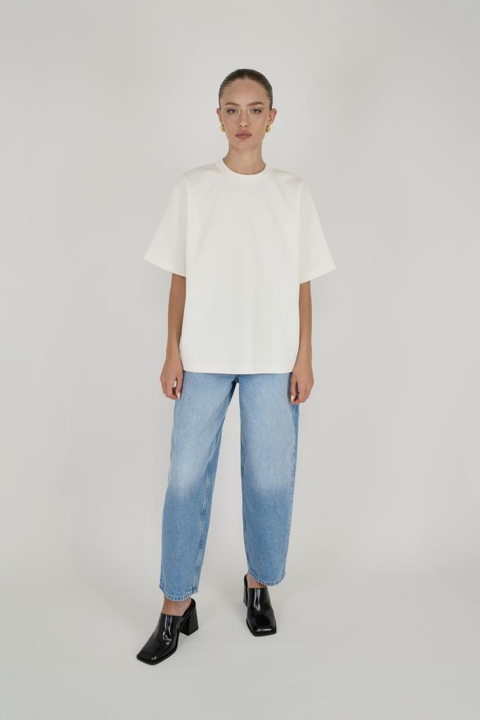 футболка basic cotton milk