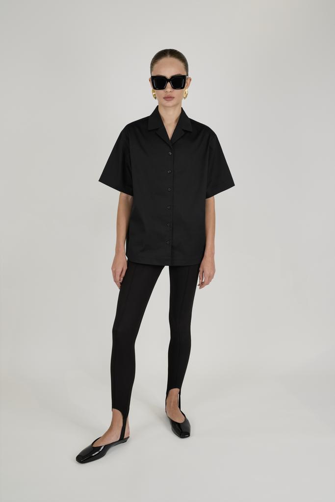 рубашка с коротким рукавом nega black