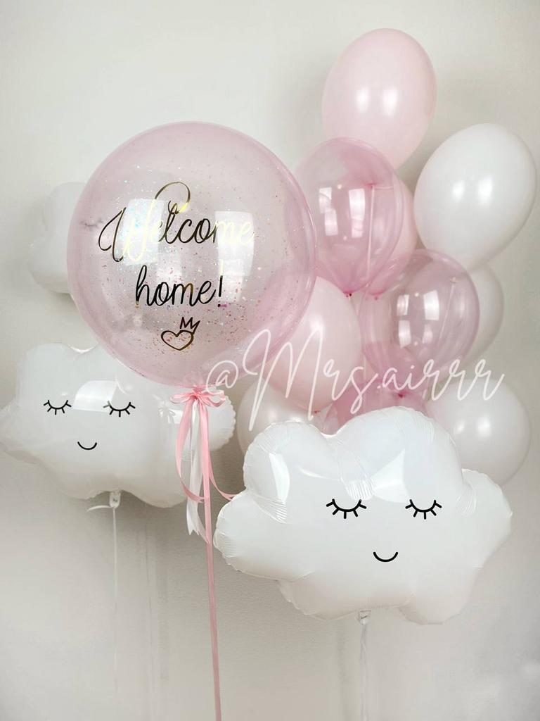 Облака и розовый баблс