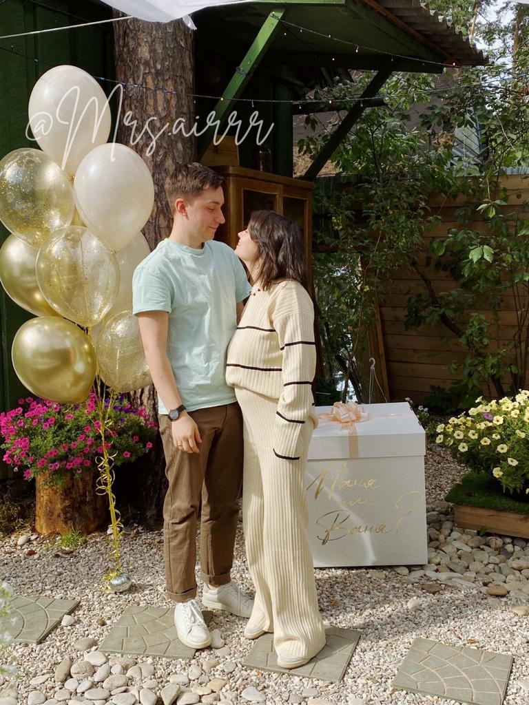 Гендерная коробка со слоником и связкой