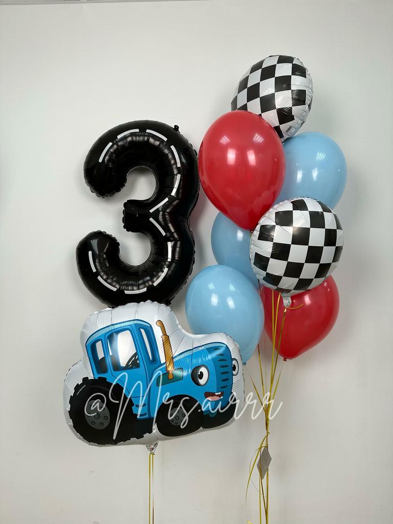 Набор «Шашки и синий трактор»