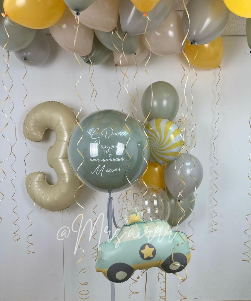 Большой набор с ретро машинкой